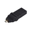 Переходник штекер microHDMI - гніздо HDMI поворотный