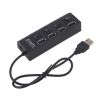 Хаб 4 порта USB 2.0 с выключателями на каждом