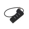 Хаб 4 порта USB 2.0, черный