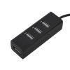 Хаб 4 порта USB 2.0, черный