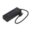 Хаб 303 4 порта USB 3.0, чёрный