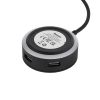 USB HUB Baseus Airjoy Round Box, чорний