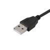 Хаб 4 порта USB 2.0 на проводе, черный