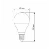 Світлодіодна лампа 7W E14 LED 3000K тепла