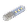 Ліхтарик USB 3 LED, білий теплий