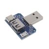 Макетна плата перехідник шт.USB A - гн.USB A - microUSB - Type-C