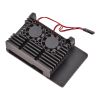 Радіатор для Raspberry Pi 4 з вентиляторами та комлектом кріплення