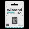 Карта памяти Wibrand microSDHC 32GB + адаптер SD