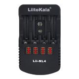 Зарядний пристрій LiitoKala Lii-NL4, 
  AC in 220V, DC in 12V/1A, NiCd / NiMH (AA, AAA, 6F22 крона), (Коробка) [LiitoKala]