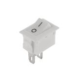 Вимикач KCD11-101, білий, 
  250V; 3А; вкл-викл; 2pin; габарит: 15х10,5x20 мм; посадка: 14x8,5xh15, () [China]