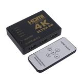 Переключатель (Switch) HDMI (5xHDMI-1xHDMI) c пультом, 
  5гн.HDMI(IN) - гн.HDMI(OUT), UltraHD 4K, питание 5V, () [China]