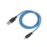 Шнур hoco X21 Plus USB А - miсroUSB, синій, 1м, 
  жовтий; зарядний струм до 2,4A, () [hoco.]