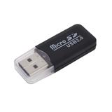 Кардрідер SY-T18 USB 2.0-MicroSD, 
  50х19х7мм, пластиковий корпус, чорний, під microSD карти пам'яті, () [China]