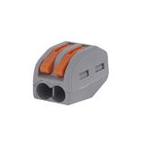 Клема PCT212 з важелями на 2 контакти, 
  250V, 32A, 0,08-2,5 кВ. мм, без пасти, аналог WAGO, () [China]