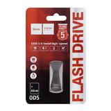 USB флешка Hoco UD5 64Гб, срібляста, 
  USB 3.0; 41×16×13мм, (Блістер) [Hoco]
