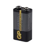 Батарейка GP SUPERCELL (крона) 9V, крона, солевая, 9 В, SUPER HEAVY DUTY, 6F22, чёрная, (6F22),
   [GP]