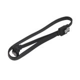 Кабель SATA для передачі даних, кутовий чорний, 45cм