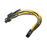 Перехідник живлення для відеокарти 6pin -> 2х8pin, 20см
