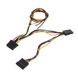 Перехідник живлення MOLEX + 2xSATA під пайку 4pin