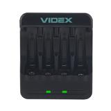 Зарядний пристрій VIDEX N401, одночасна зарядка 2х або 4х акум., NiCd/NiMH (AA, AAA), DC 5V/1A, (Коробка),
   [VIDEX]