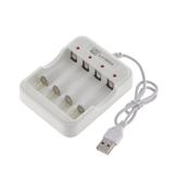 Зарядний пристрій LJ-0904, Ni-MH, Ni-Cd; AA, AAA; живлення USB 5В; 4 канали, до 250 мА, (),
   [Rablex]