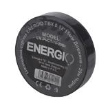 Изолента ENERGIO PVCT-15-20Bk черная 20м
