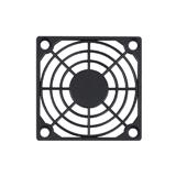 Решетка для вентилятора 60x60мм, 60x60x3,5мм, пластиковая, черная, монтаж 4 отверстия D=4мм, (),
   [China]