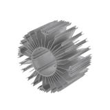 Радіатор алюмінієвий, зовнішній діаметр 93 мм, Внутрішній діаметр 39 мм( без пазів), висота 53мм, (),
   []