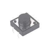 Мікрокнопка тактова 4pin, 12х12хһ7мм, шток 4мм, 4pin DIP монтаж, (),
   [China]