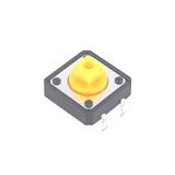 Мікрокнопка тактова DIP монтаж 4pin, 12x12xh8, 5м, квадратний шток H=4,5 мм, тип B3F, монтаж в отвори, (),
   [OMRON]