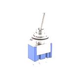Тумблер KNX-103-D1 ON-OFF-ON, 250V, 3a,/125VAC 6A вкл.- викл.- вкл., 3 pin, 3 положення, 13x8mm D6mm, (),
   [China]
