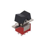 Тумблер RLS-203-А1 (ON-OFF-ON) з клавішею, 13х13хН26мм, 250V, 3A, 6 pin, 3 положення, 2 монтажних отвори М2, (),
   [China]