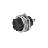Кнопка без фіксації DS-212, чорна, 125 в; 3 а; норм. розімкнута; габарит: D19xh25 мм; посадка: D16xh20 мм, (),
   [China]