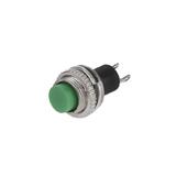 Кнопка без фіксації DS-314, зелена, 250 В; 0,5А; норм. розімкнута; габарит: D12xh26 мм; посадка: D10xh17 мм, (),
   [China]