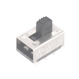 Перемикач повзунковий KBB45-2p2w, прямий, 16х11хН17мм, 6pin, 1,5 A, 250VAC, ON-ON, 2 положення, DPDT, шток 6мм, (),
   [China]