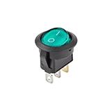 Вимикач з підсвічуванням KCD1-101N-8 12V, зелений