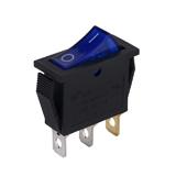 Вимикач KCD3-102 / N, Синій, 250 в; 15 а; вкл-викл; 3pin; габарит: 31х13х37 мм; посадка: 28x11xh29 мм, (),
   [China]