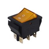 Перемикач IRS-203-1C, жовтий, 250 в; 6 а; вкл-викл-вкл; 6pin; габарити: 32х25х35мм; посадка: 31х22хһ26м, (),
   [China]