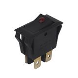 Вимикач KCD3-201EN-11C DPST (SR-42), червоний індикатор, 250 в; 16А; вкл-викл; 4pin; габарит: 33х17х28 мм; посадка: 28x13xh32 мм, (),
   [China]