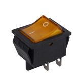 Вимикач KCD-4, жовтий, 250V; 16А; вкл-викл; 4pin; габарит: 33х25х35 мм; посадка: 30x21xh26 мм, (),
   [China]
