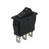 Перемикач KCD3-103, чорний, 250В; 15А; вкл-викл-вкл; 3pin; габарит: 33х14х37мм; посадка: 30х11хһ30м, (),
   [China]