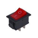 Вимикач KCD1-101, червоний, 250в; 6а; вкл-викл; 2pin; габарит: 21х15х24мм; посадка: 19x12xh20мм, (),
   [China]