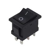 Перемикач KCD1-202-1, чорний, 250 в; 6 а; вкл-вкл; 6pin; габарит: 21х15х26 мм; посадка: 19, 5x13xh19 мм, (),
   [China]
