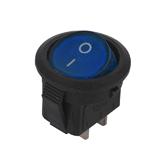 Перемикач KCD1-108-B, синій, 250 в; 3 а; вкл-викл; 2pin; габарит: D16х21 мм; посадка: D15xh16 мм, (),
   [China]