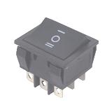 Перемикач KCD7-303, чорний, 250 в; 16 а; вкл-викл-вкл;9pin; габарит: 36х31х35мм; посадка:31, 5х28хһ26мм, (),
   [China]