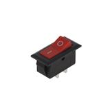 Вимикач KCD3-8-101, червоний, 250В; 6А; вкл-викл; 2pin; габарит: 32х16х28 мм; посадка: 26,5x13xh20 мм, (),
   [China]