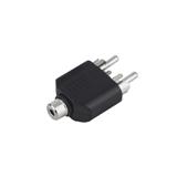 Переходник гнездо mini jack 3,5мм стерео - 2 штекера RCA