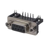 Роз'єм гніздо на плату DBR-9FA, кутовий, 9 pin, (),
   [China]