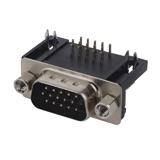 Штекер HDRB-15pin, монтажний кутовий для плати (3-х рядний), (),
   []
