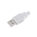 Штекер USB A на кабель, білий
